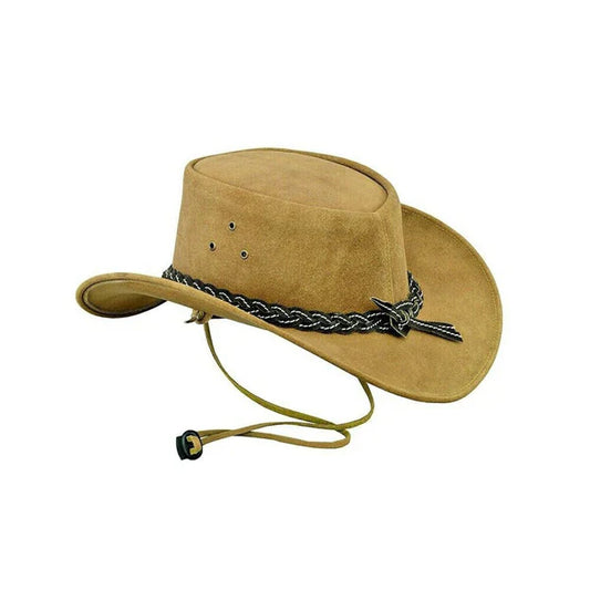 Brown Leather Steampunk Top Hat