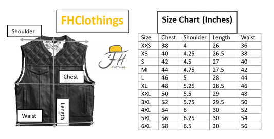 Leather Vest Diamond Quilted Grey Leather Vest Denim Vest Leather Men Vest Biker vest Motorcycle Vest Men Motorcycle Gifts For Men