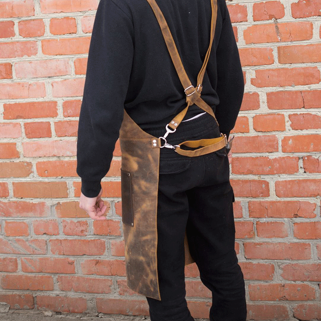 Personalized Full Grain chef Leather Apron