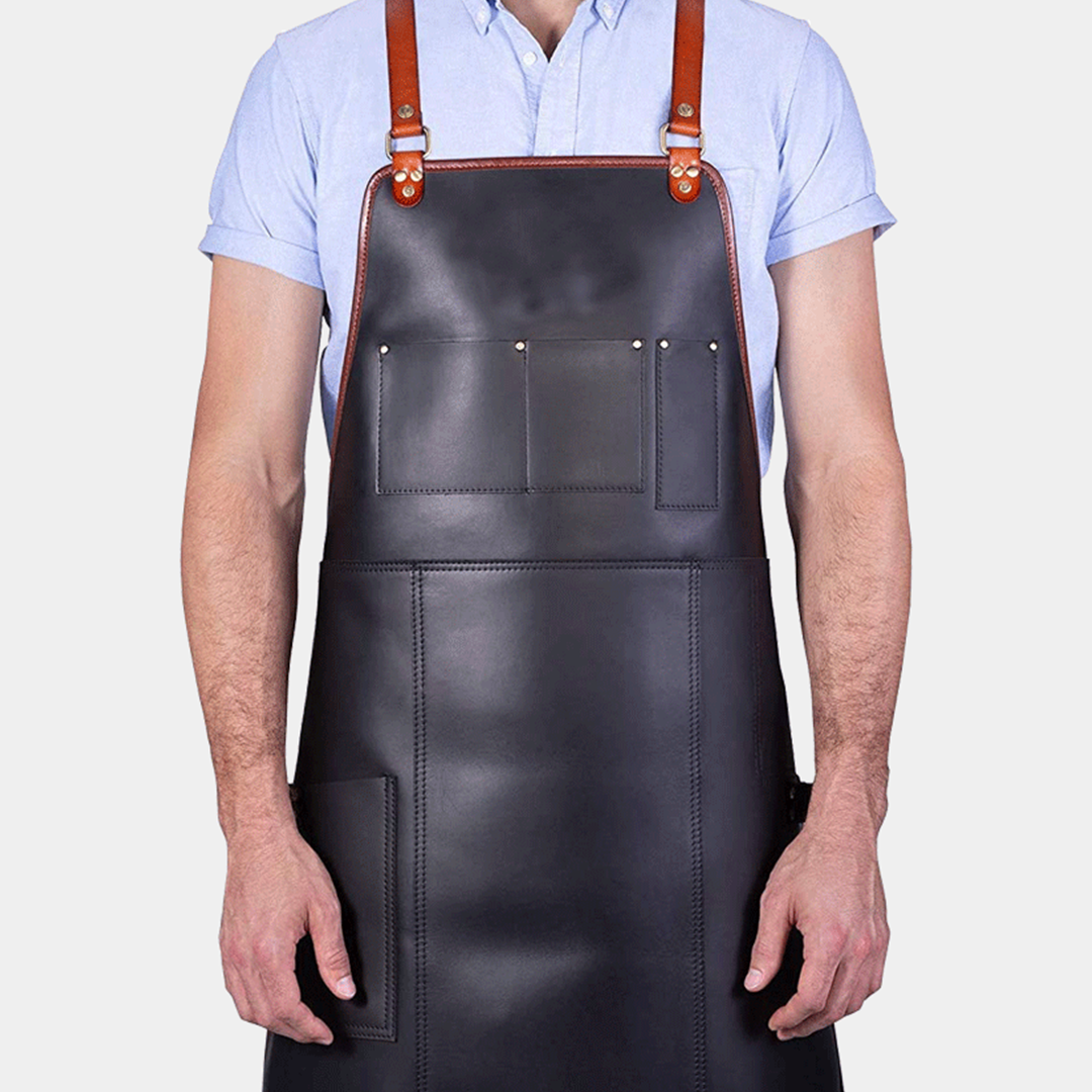 Professional BBQ Top Grain Leather Apron
