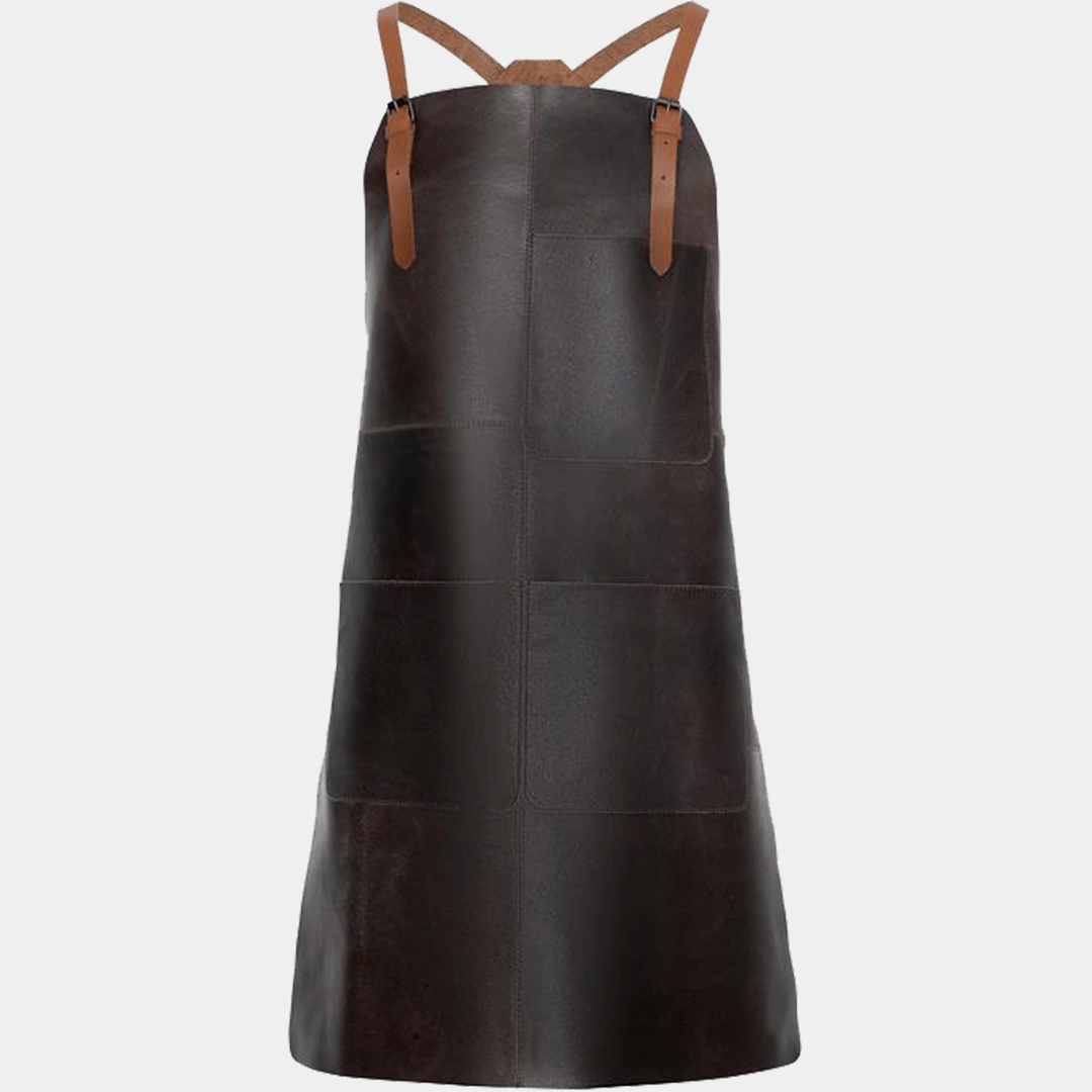 Chef Comfortable Crossback Leather Apron