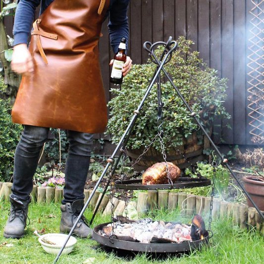 Classic BBQ Brown Leather Apron