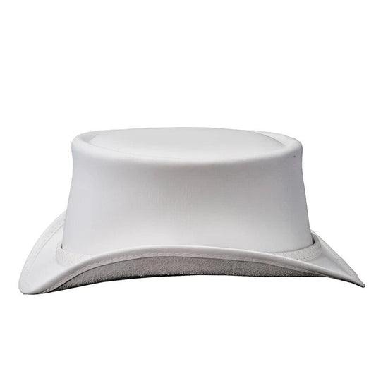 Ghost Rider White Top Hat top hat leather hat leather top hat gothic top hat mens top hat steampunk top hat custom top hat