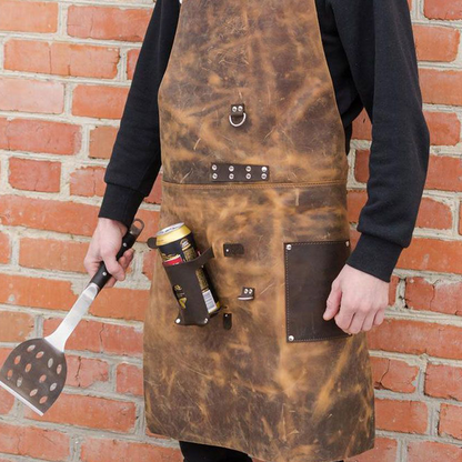 Personalized Full Grain chef Leather Apron
