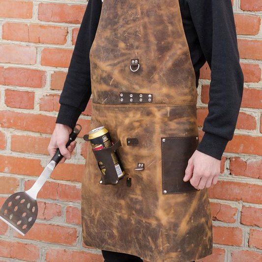 Personalized Full Grain chef Leather Apron