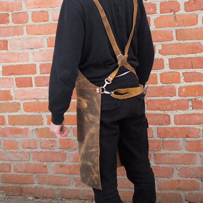 Personalized Full Grain chef Leather Apron