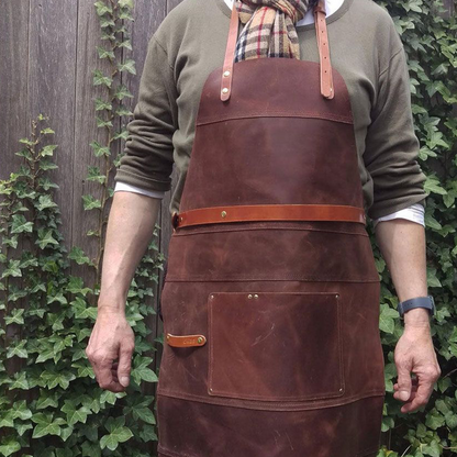 Professional Leren Schort BBQ Leather Apron