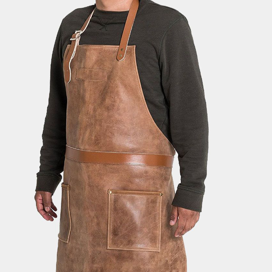 Style & BBQ leather Apron