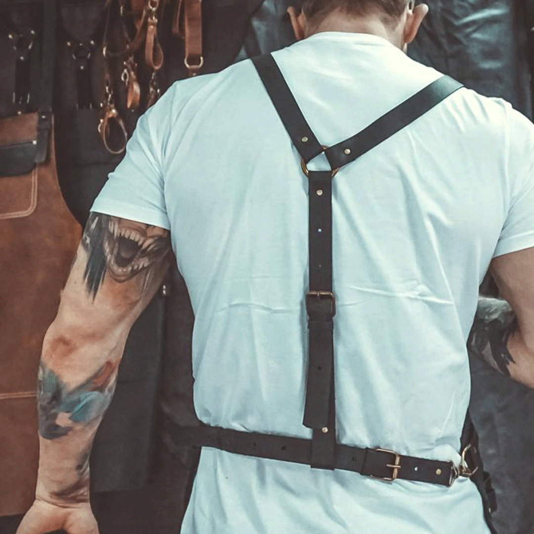 Personalized Chef Black Leather apron