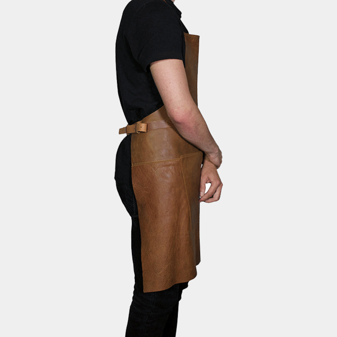 Vintage Camel BBQ Style Leather Apron