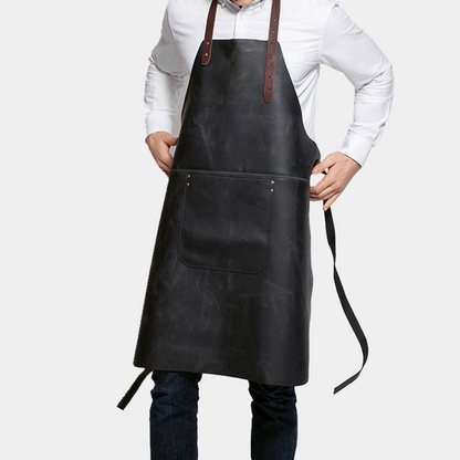 Front Pocket Classic Leather Apron